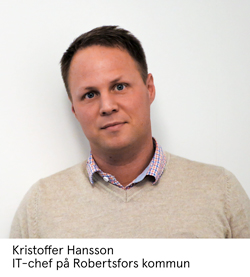 Kristoffer Hansson, IT-chef på Robertsfors kommun